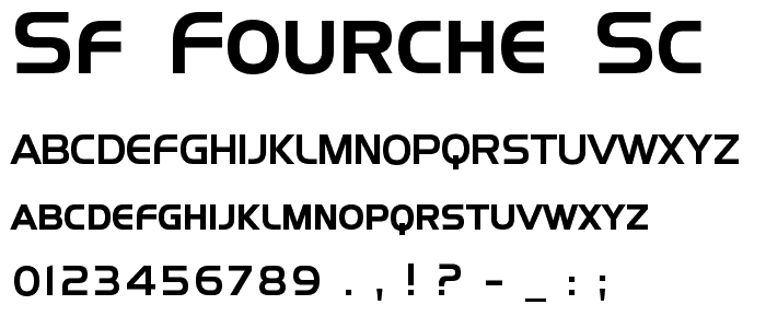 SF Fourche SC font